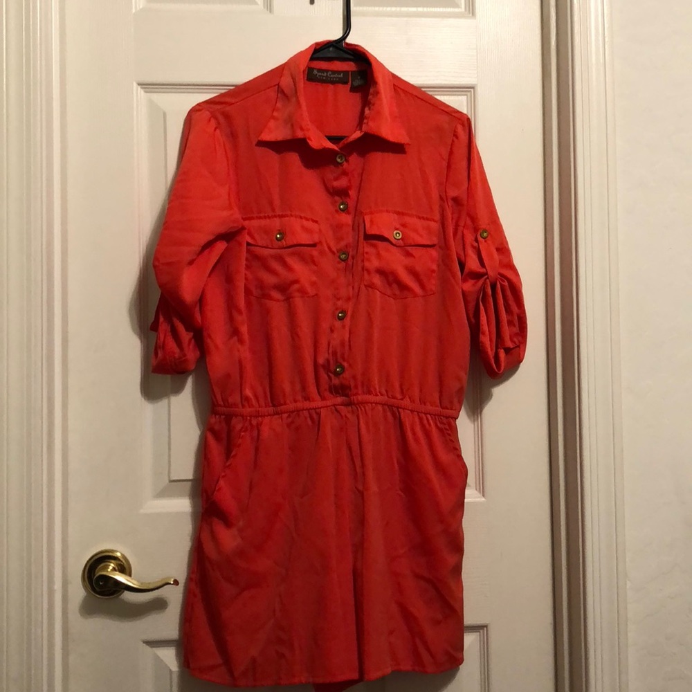 5 FOR $25!! Orange Romper